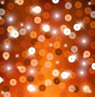 Beautiful orange colorful shining sequin background vector illustration