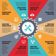 Infographic Concept - SEO internet vector scheme with icons