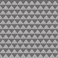 Abstract Seamless Black and White Art Deco Vector Pattern N4