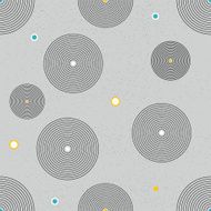 Seamless circle wallpaper decor background vector N2