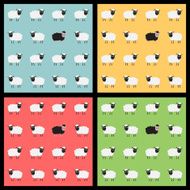 Seamless pattern with sheep N3