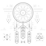 Dreamcatcher vector illustration N2