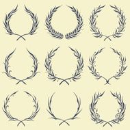 Floral Wreath Ornaments N3