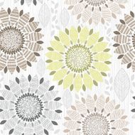 Seamless pattern of abstract flowers N7