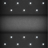 Luxury black leather background with diamonds