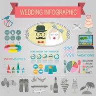 Set of vintage wedding fashion style N14