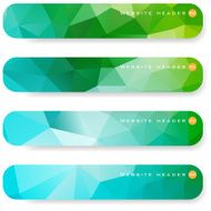 Abstract mosaic banners N7