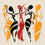 African silhouette set N26