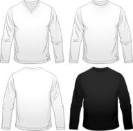 Blank Men&#039;s Long Sleeve Tees N2