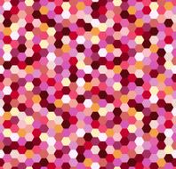 seamless fuchsia hexagon pattern