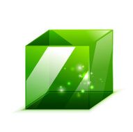Glossy green box