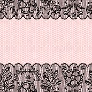 Vintage lace frame ornamental flowers Vector texture N5