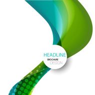 Abstract curved lines background Template brochure design N167