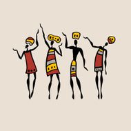 African silhouette set N27