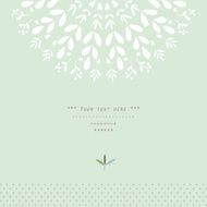 Pattern with vegetative elements in vector N9