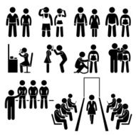 Supermodel Model Beauty Fashion Stick Figure Pictogram