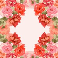 Postcard with luxury bouquet of peonies N9