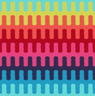 seamless colorful geometric wave pattern