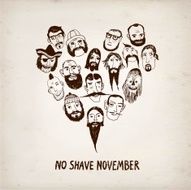 Funny beards illustration for Movember action N2