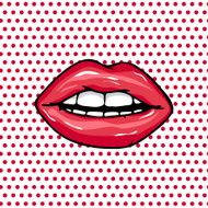Sweet Pair of Glossy Vector Lips N3