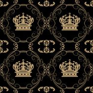 black wallpaper in old style N123