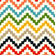 seamless pixelated zig zag scribble pattern