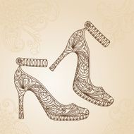 Fashion shoes background N2