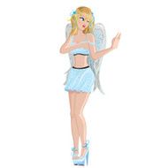 shy girl angel