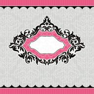 Vintage Floral Frame N17