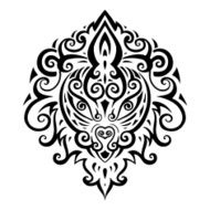 Lion head Ethnic pattern N5