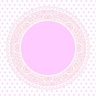 Pink Lace doily background