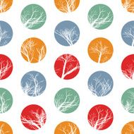 Abstract Colorful Circles Seamless Pattern Vector N11