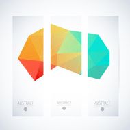 Abstract vector vertical mosaic banners N99
