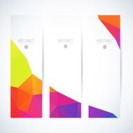 Abstract vector vertical mosaic banners N103