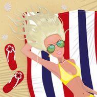 Girl on the beach N20