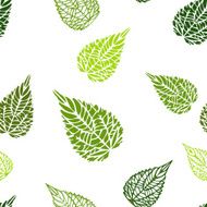 Seamless green leaves background N2