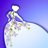 Beautiful young woman with flowers N5
