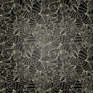 monochrome abstract hand-drawn ornament N2