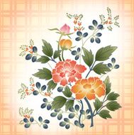 Floral on Plaid