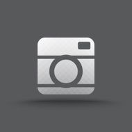 Vector of transparent camera icon N4