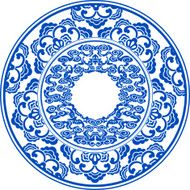 blue and white pattern