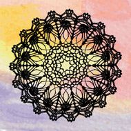 Elegant lacy doily Crochet mandala N10