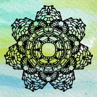 Elegant lacy doily Crochet mandala N11