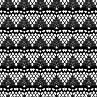 Lace black seamless mesh pattern N6