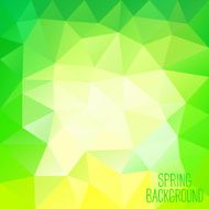 Spring abstract polygonal background N2