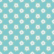 Vintage floral vector seamless pattern (tiling)