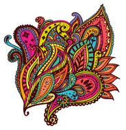 Colorful paisley design N2