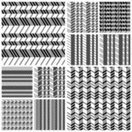 Set of geometrical seamless flat pattern N3