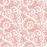 Lace seamless pattern with flowers N219