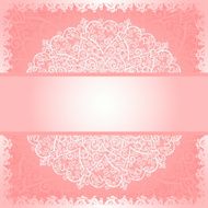 Background with abstract floral lace ornament and hearts N3
